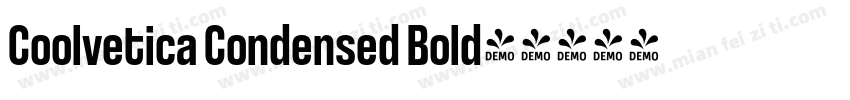 Coolvetica Condensed Bold字体转换